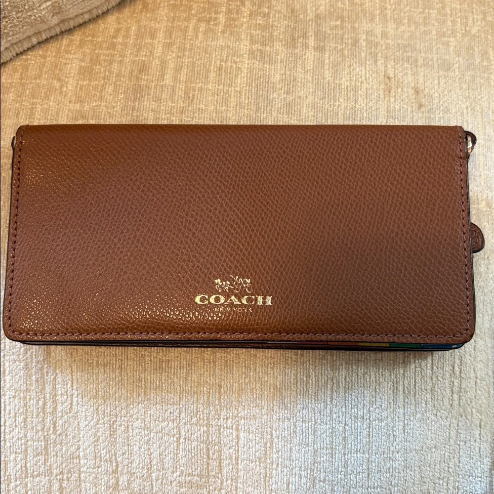 Coach Brown Leather Pouch - Picture 11 of 11